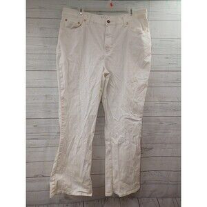 Soft Surroundings Denim White Jeans 2X Front Straight Leg